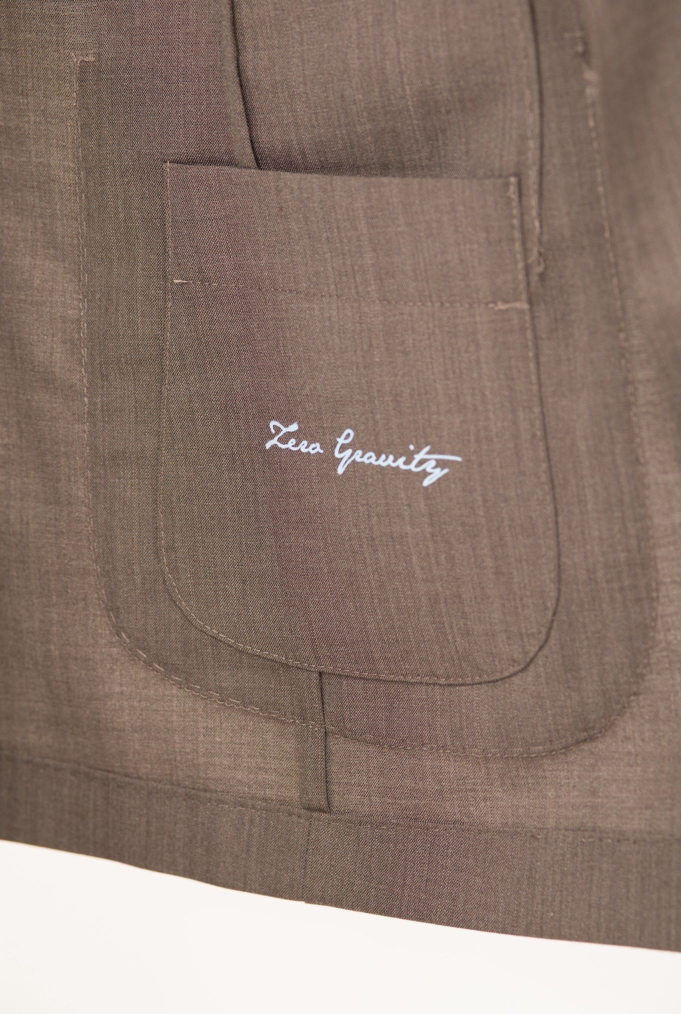 TMB Zero Gravity Double-breasted Suit in Dark Brown Wool