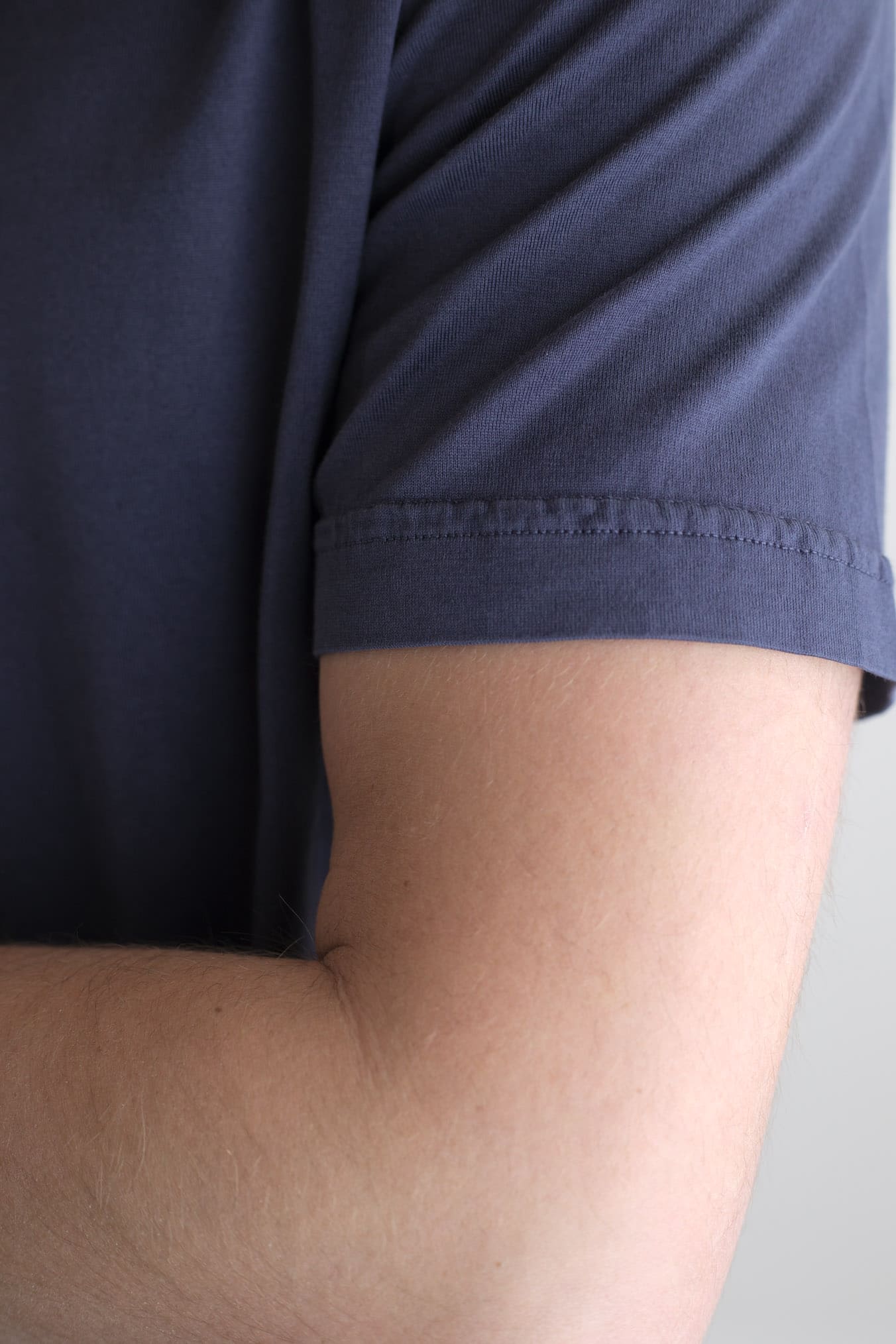 FEDELI Polo MM Organic Cotton Giza Frosted Navy Blue