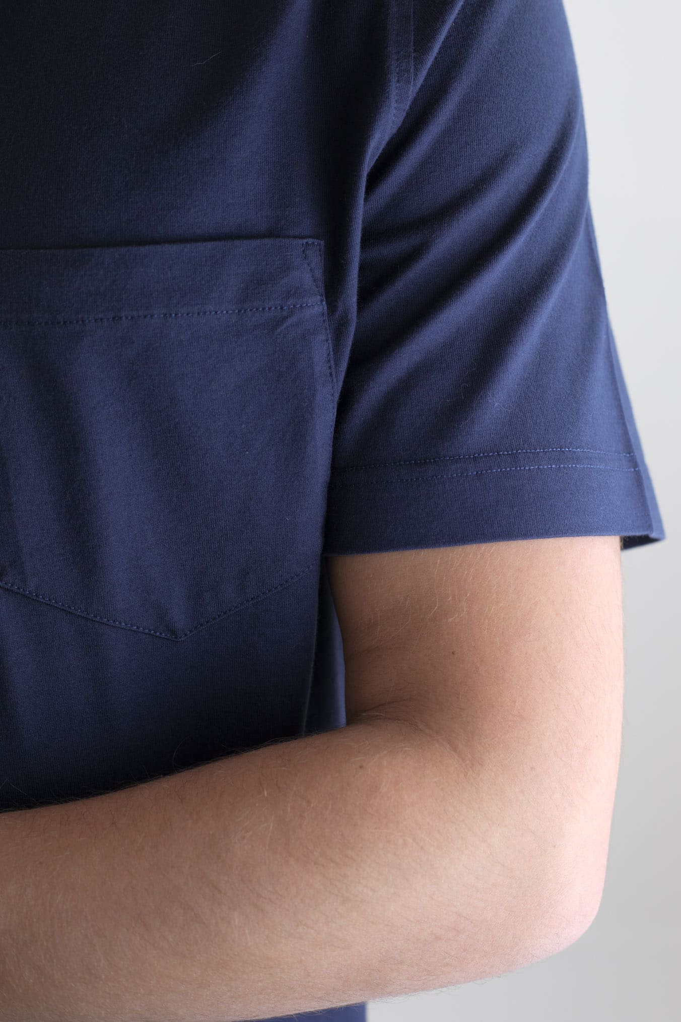 SEASE Polo MM T-Shirt Crew Jersey Cotton Navy Blue