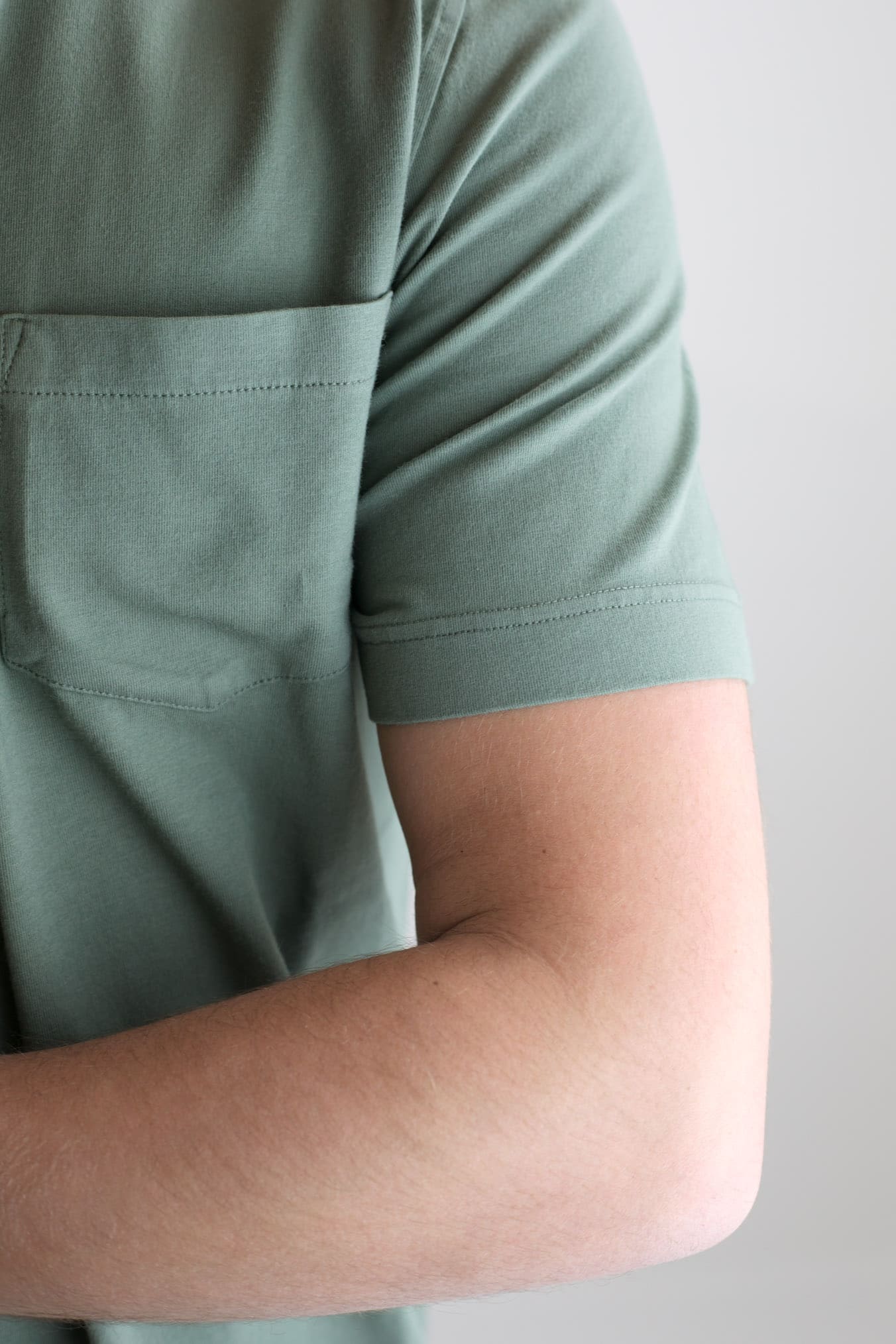 SEASE Polo MM T-Shirt Crew Jersey Cotton Sage Green