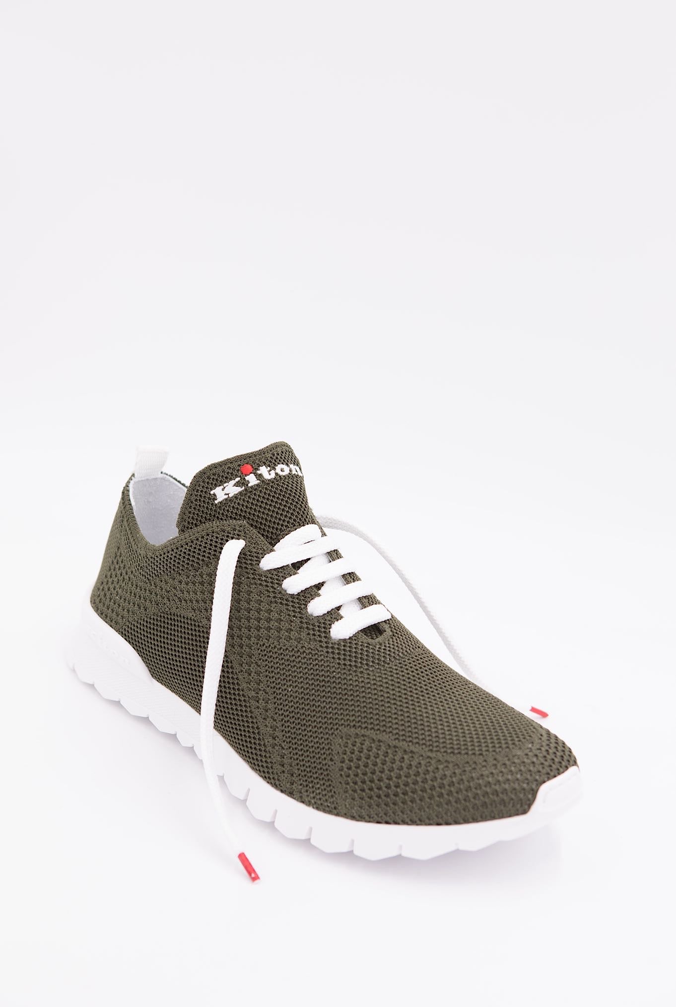 KITON Sneakers mod. Fit Verde Militare