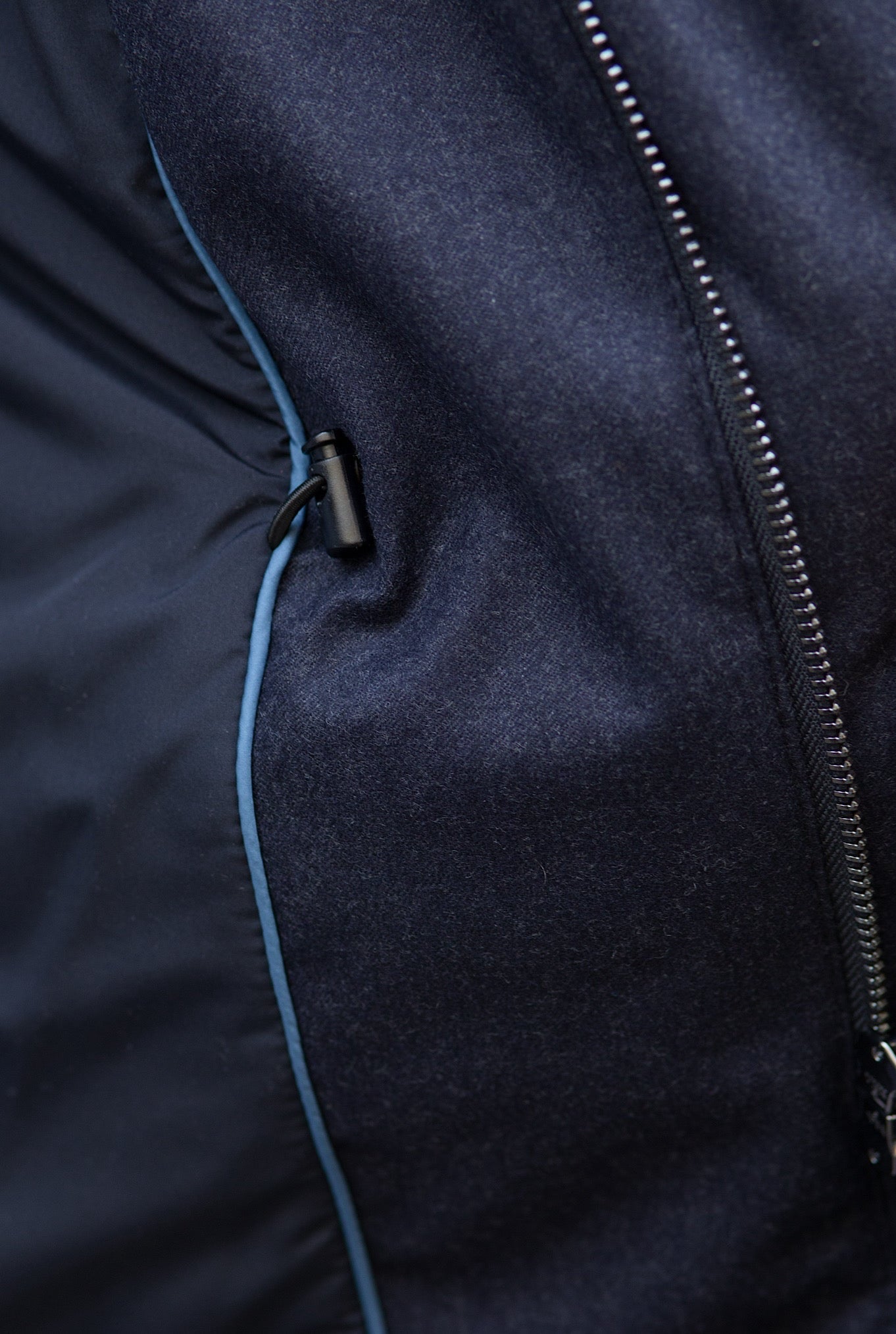 GUARINO Field Jacket Tessuto Vitale Barberis Canonico Blu