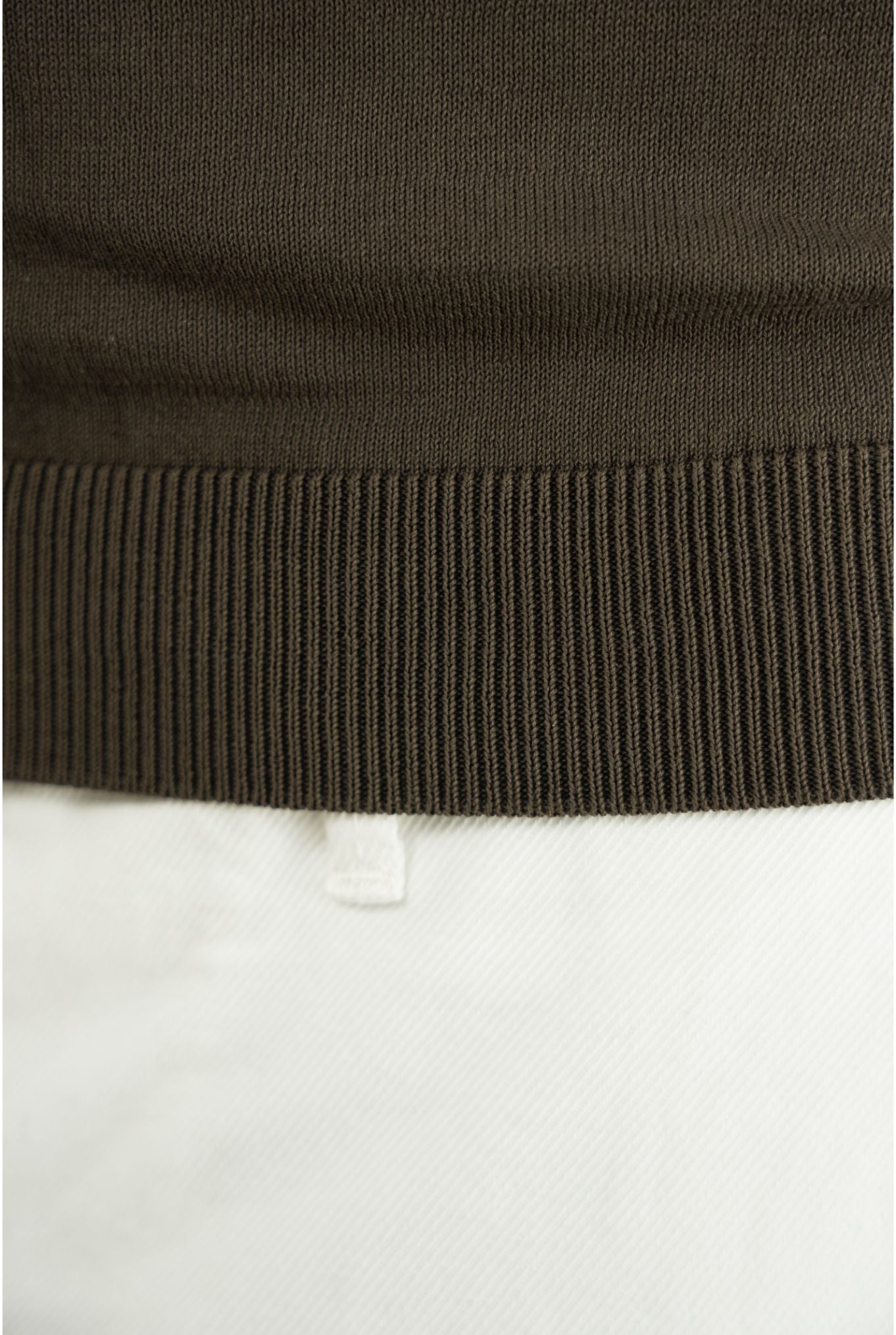 GUARINO Brown Crêpe Cotton Polo Short Sleeves
