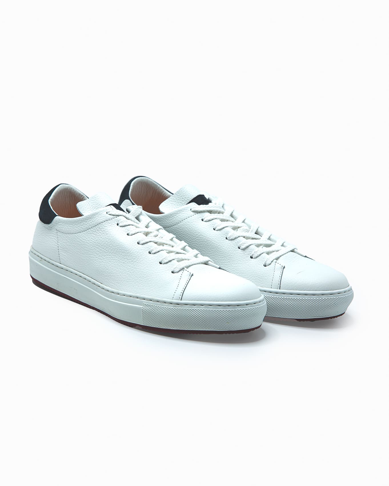 ANDREA VENTURA Sneakers Pelle Cervo Bianco Blu
