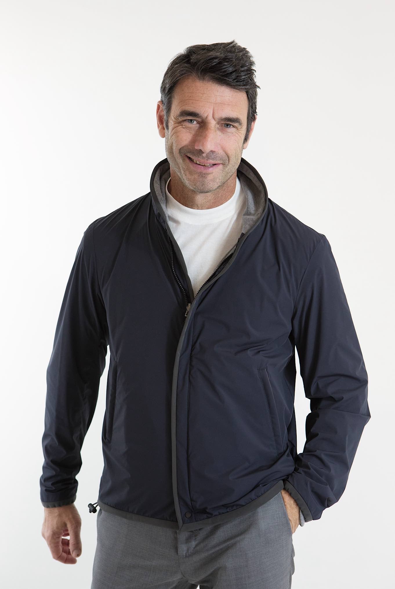 SEASE Reversible Jacket mod. Jibset Blue Grey