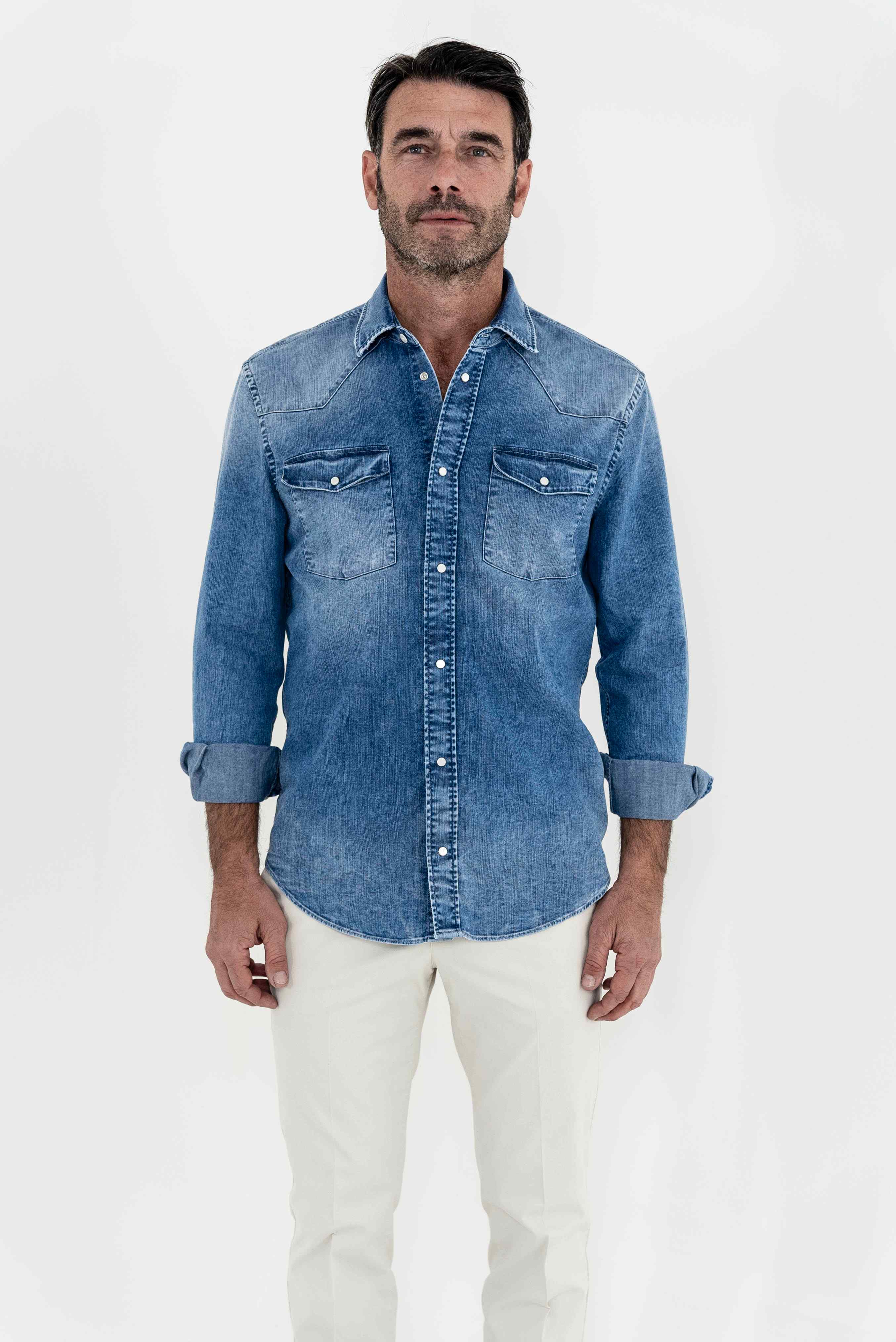 DONDUP Camicia Denim Western Guarino Store