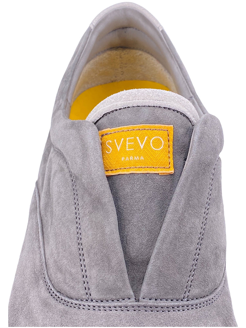 Svevo slip on sneaker in gray suede