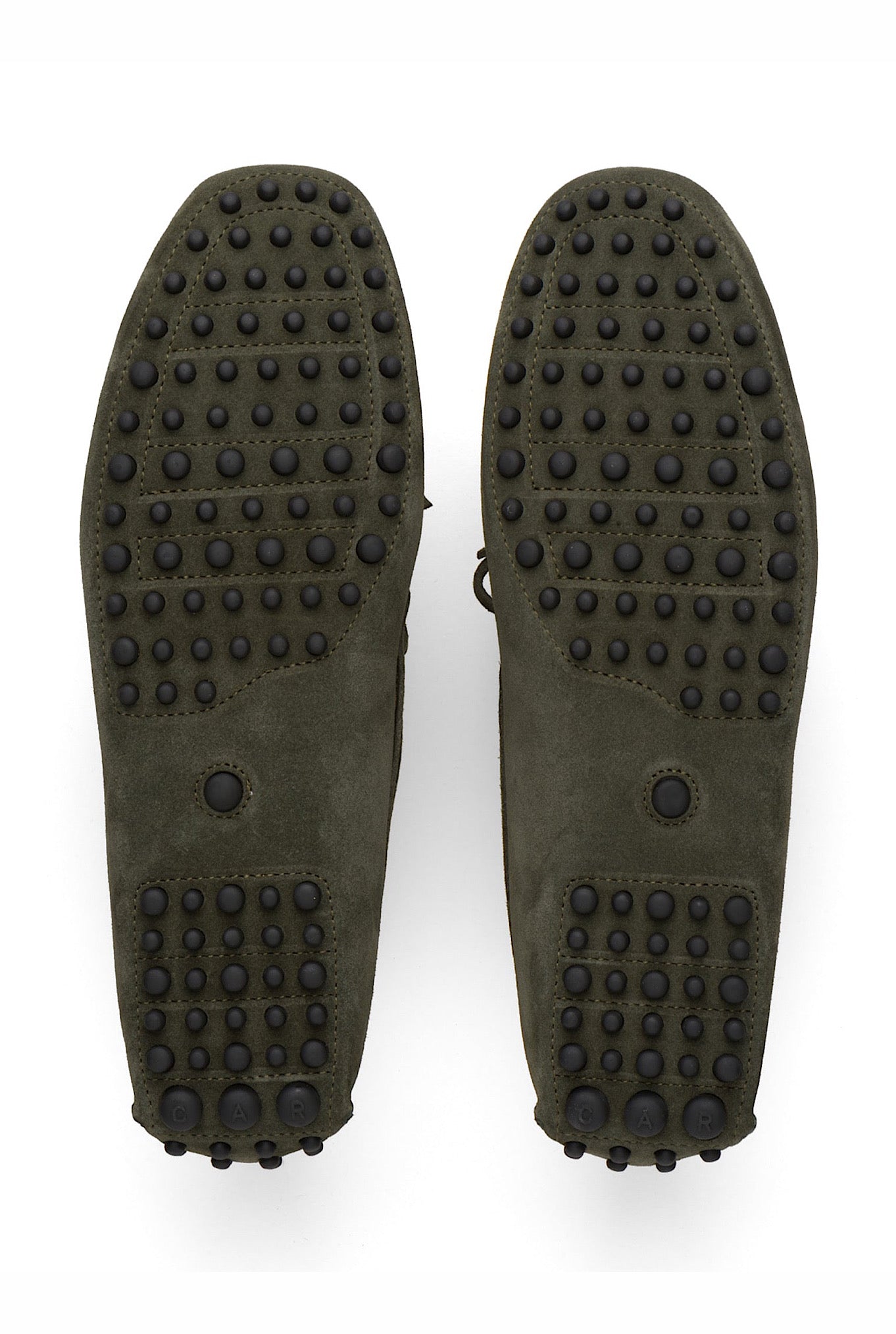 CAR SHOE Camouflage Green Suede Moccasin