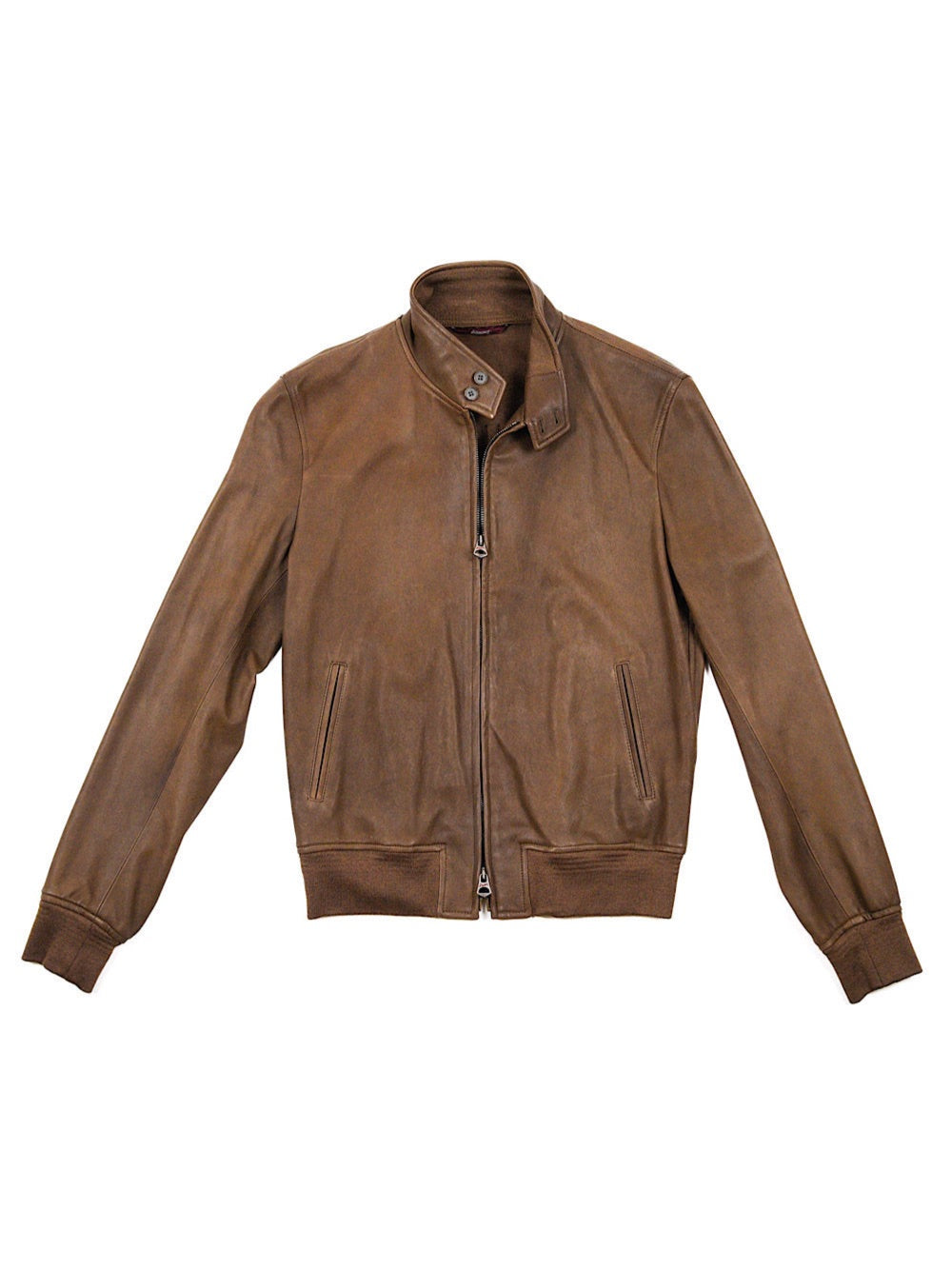 Stewart Etere jacket unlined in mud leather